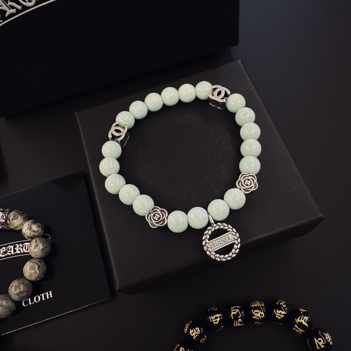 Chrome Hearts Beaded Bracelet Set
